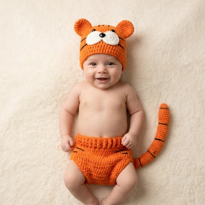 Belle Valentine Tiger Knit Costume Set