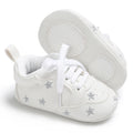 Silver Star Lace-Up Little Steps baby sneakers