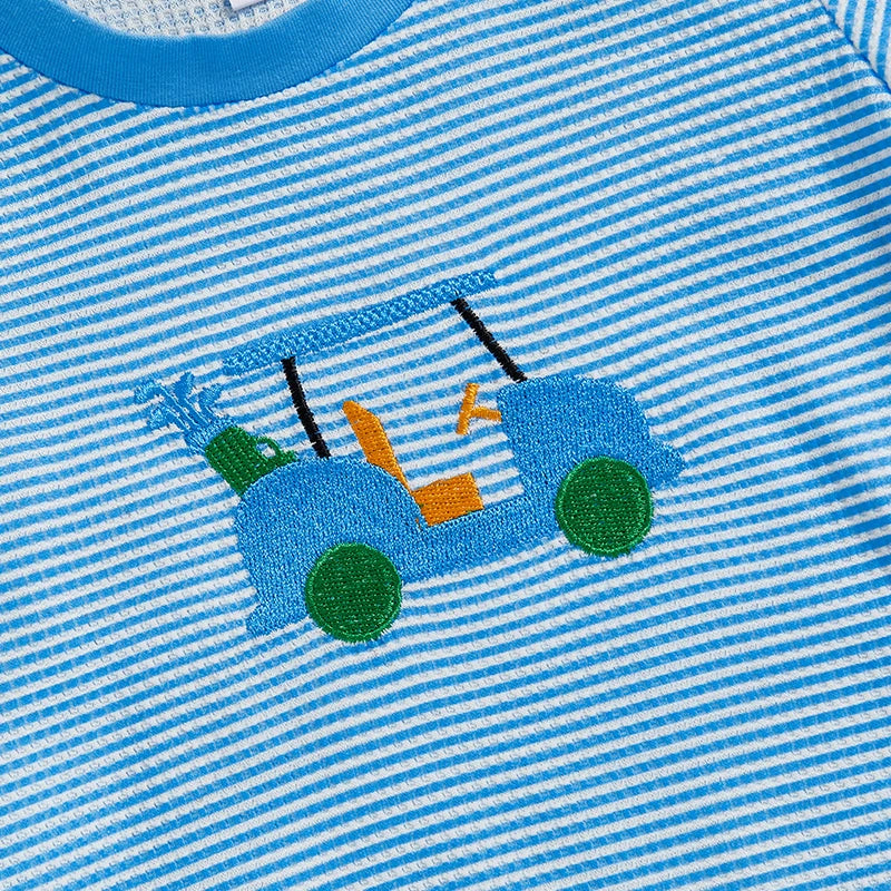 Baby bodysuit short sleeve and crew neck detail