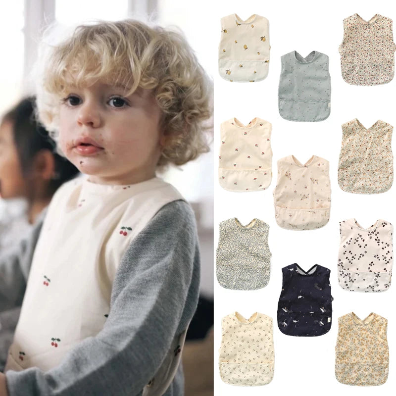 Floral Waterproof Baby Bib by GentleNest