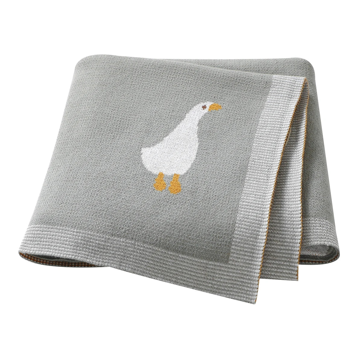 Allover Goose Knit Baby Blanket - 90 x 70 cm