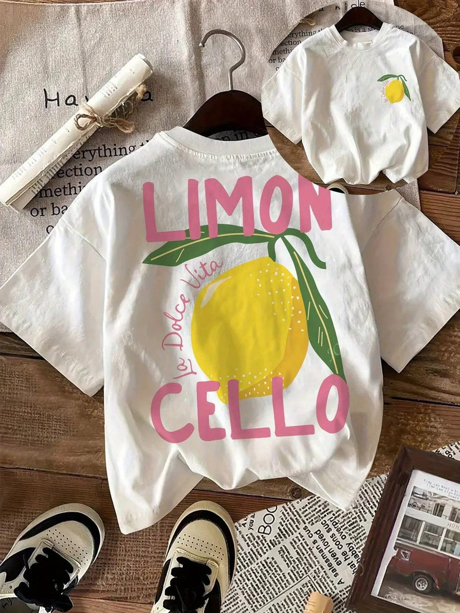 Limoncello Lemon Cotton Tee – detail 6