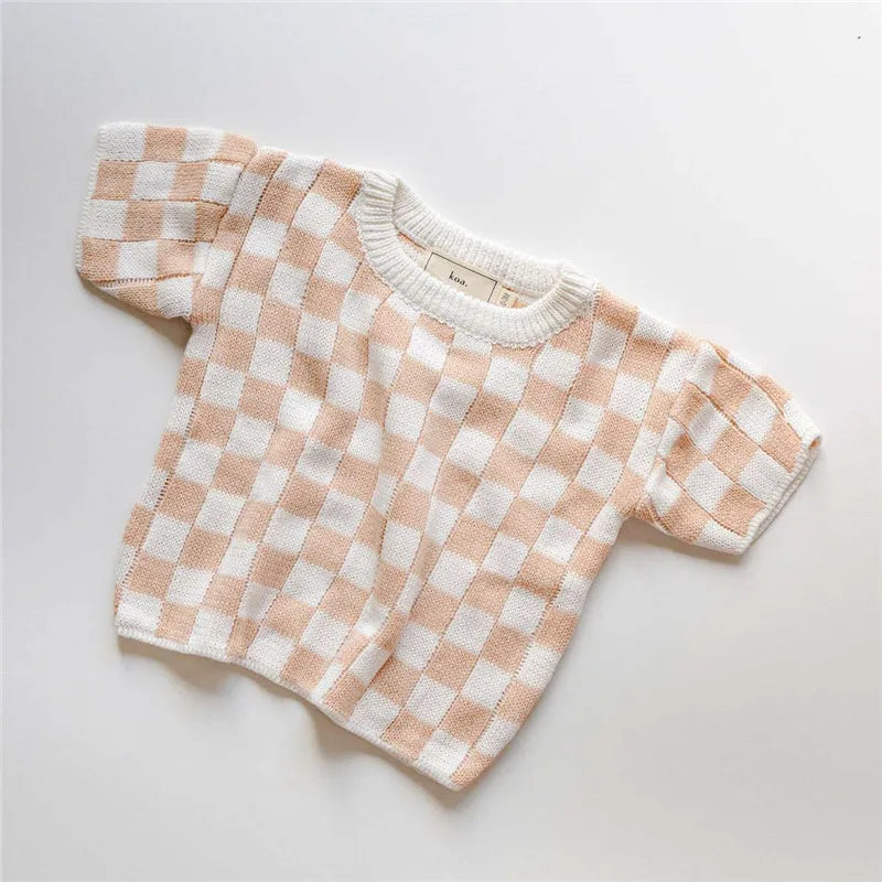 Plaid Knit Pants Set, product view 10
