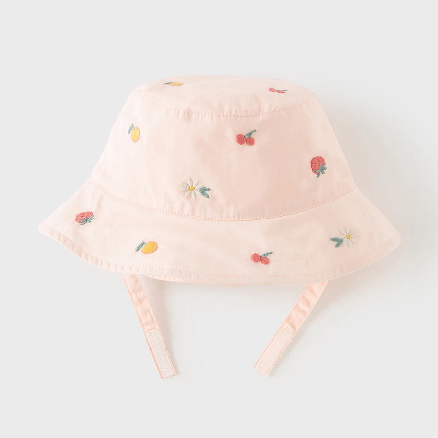 Back view of Pink Floral Fisherman Hat