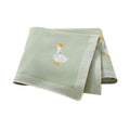 Plaid Goose Knit Baby Blanket - 100 x 80 cm