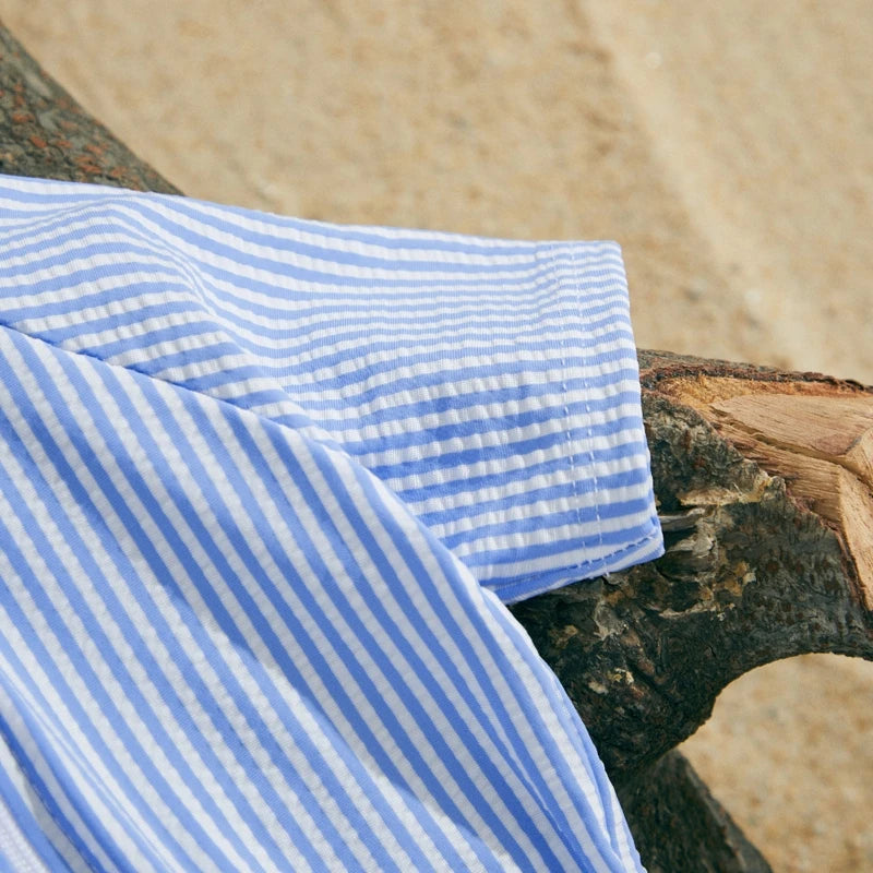 Striped Rash Guard Swim Set