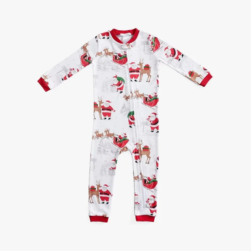 Santa at Home Family Pajamas