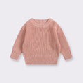 Soft Knit Cotton Sweater - Dusty pink