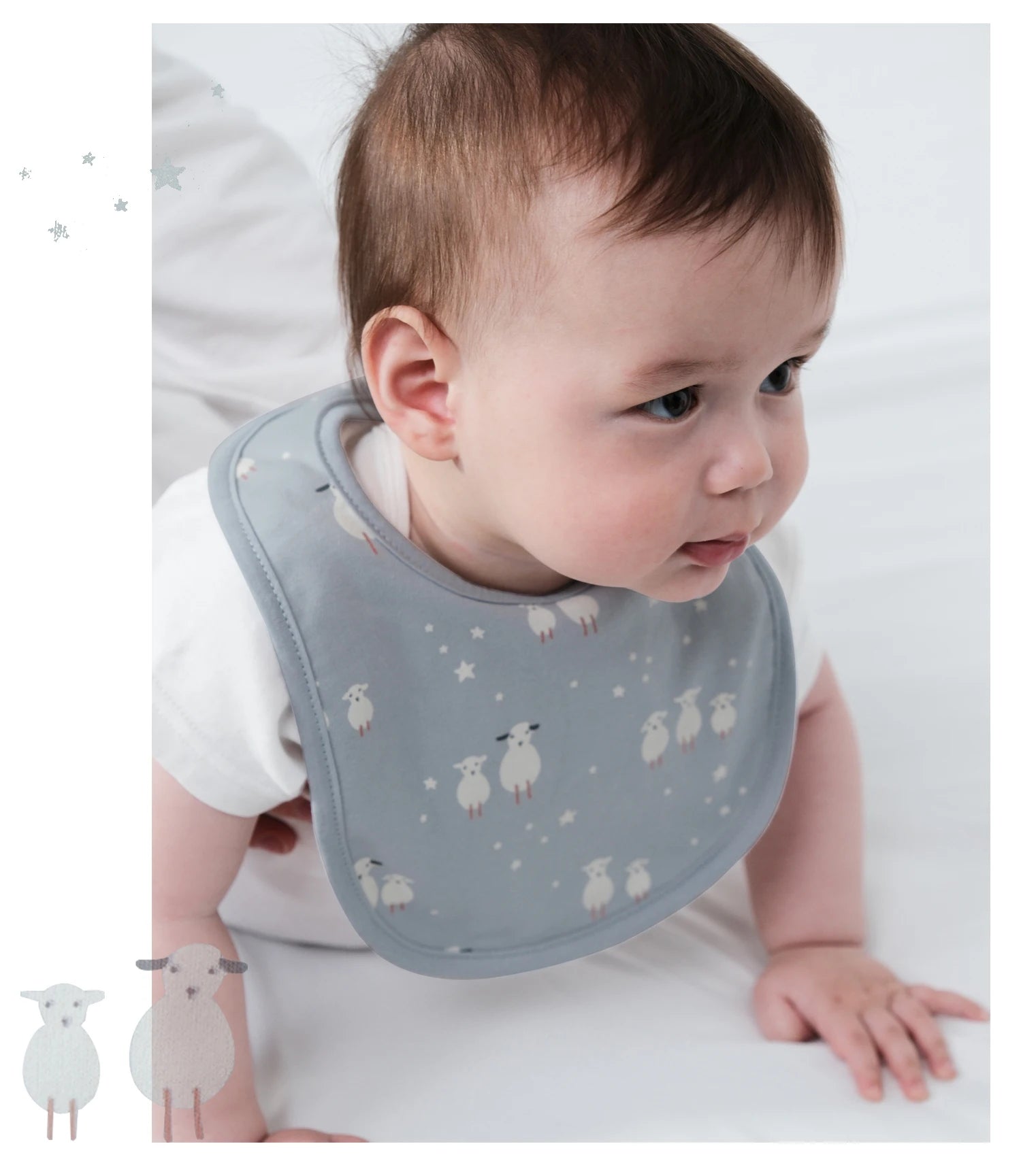 Everyday Cotton Bib Set – 3 Pack - Swans