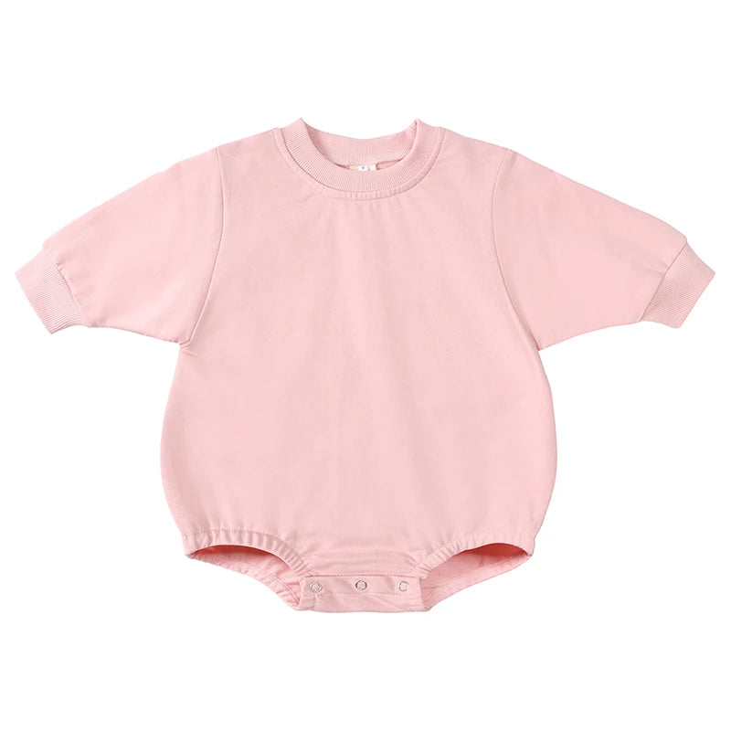 Cotton Baby Romper Bodysuit in French Terry Fabric