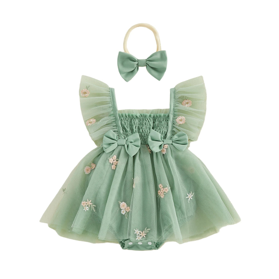 Fleur Tulle Romper Dress & Headband – detail 6