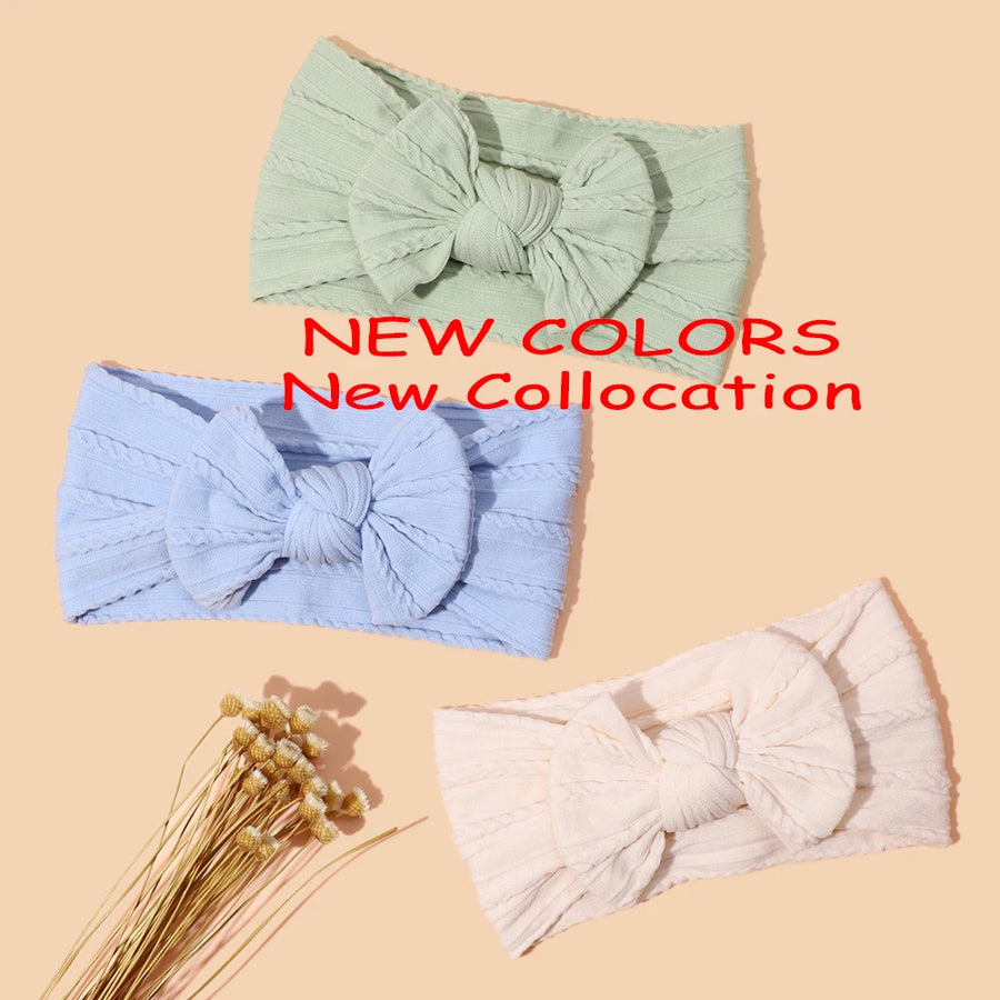 Bow Print Baby Headband Set, product view 3