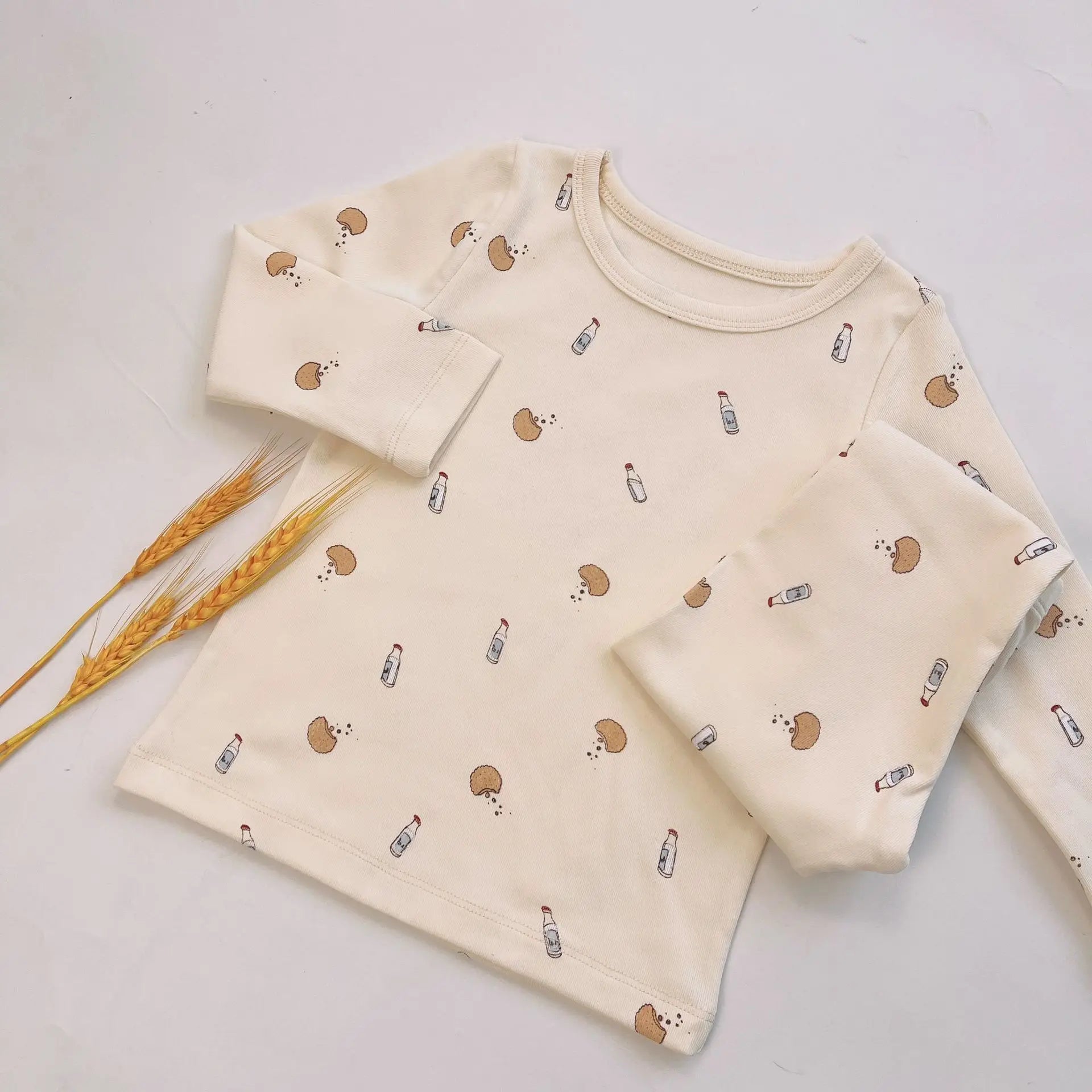 Floral Print Baby Pajama Set label