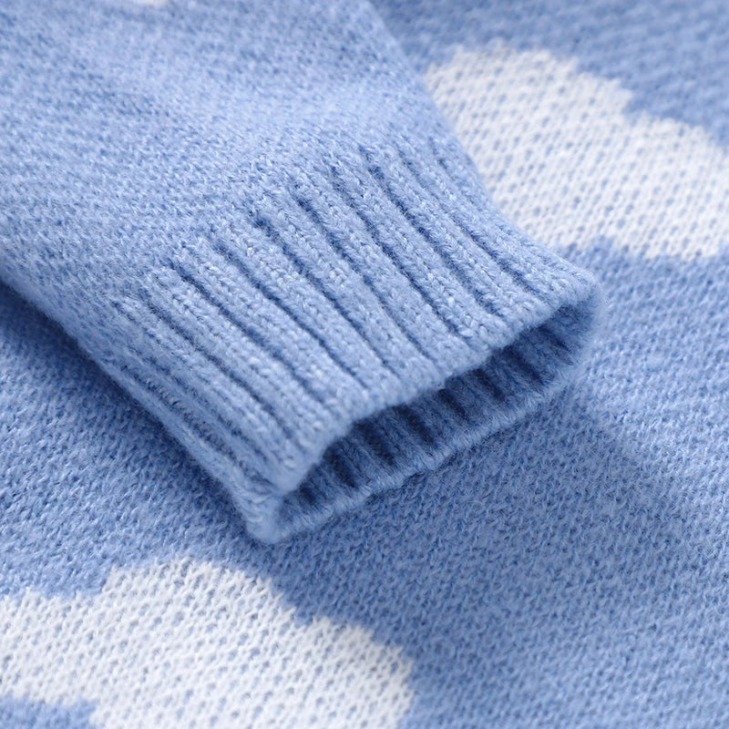 Aqua Blue Knit Sweater for Babies and Toddlers