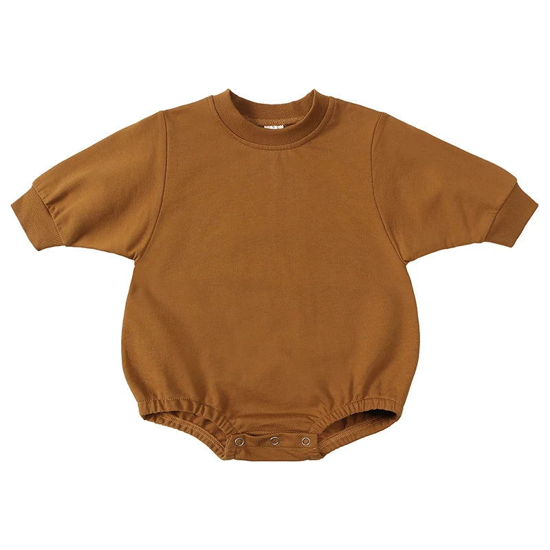 Cotton Baby Romper Bodysuit in French Terry Fabric