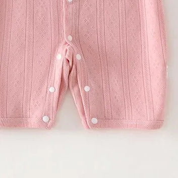 Lou Textured Summer Romper - Pink, product view 2