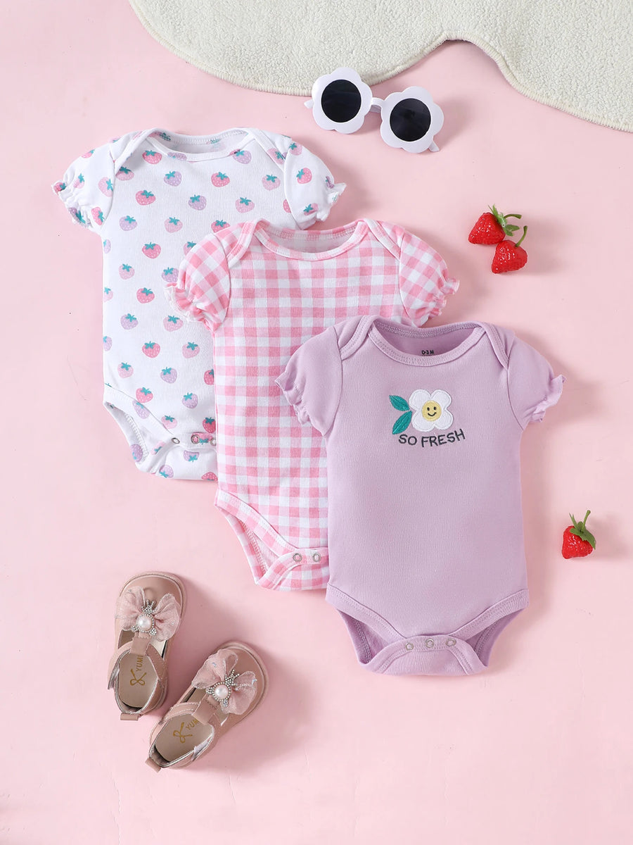 Girly Gentle Bodysuit Set (3-Pack), product view 8