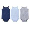 Solid White Sleeveless Bodysuit Set