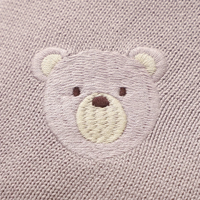 Knitted Bear Cartoon Baby Blanket, product view 5