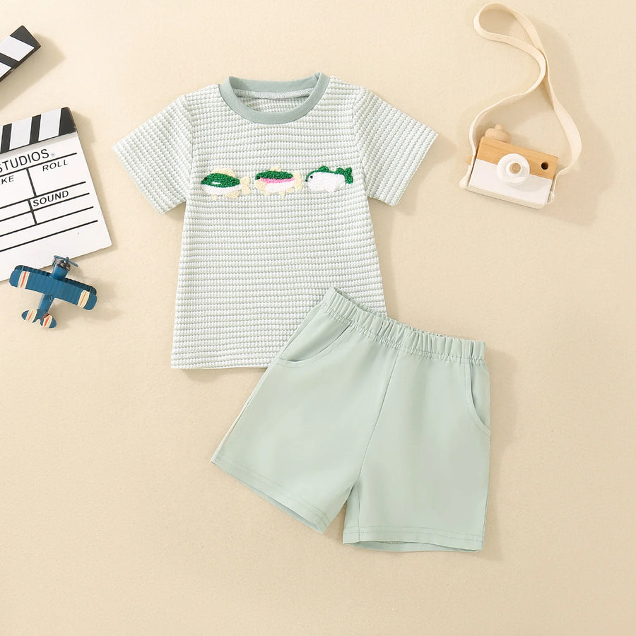 Petits Poissons Tee & Shorts Set – product view