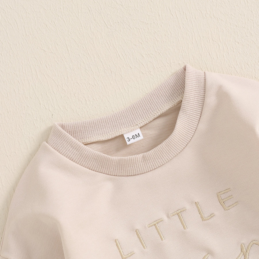 Little Bean Embroidery Romper, product view 4