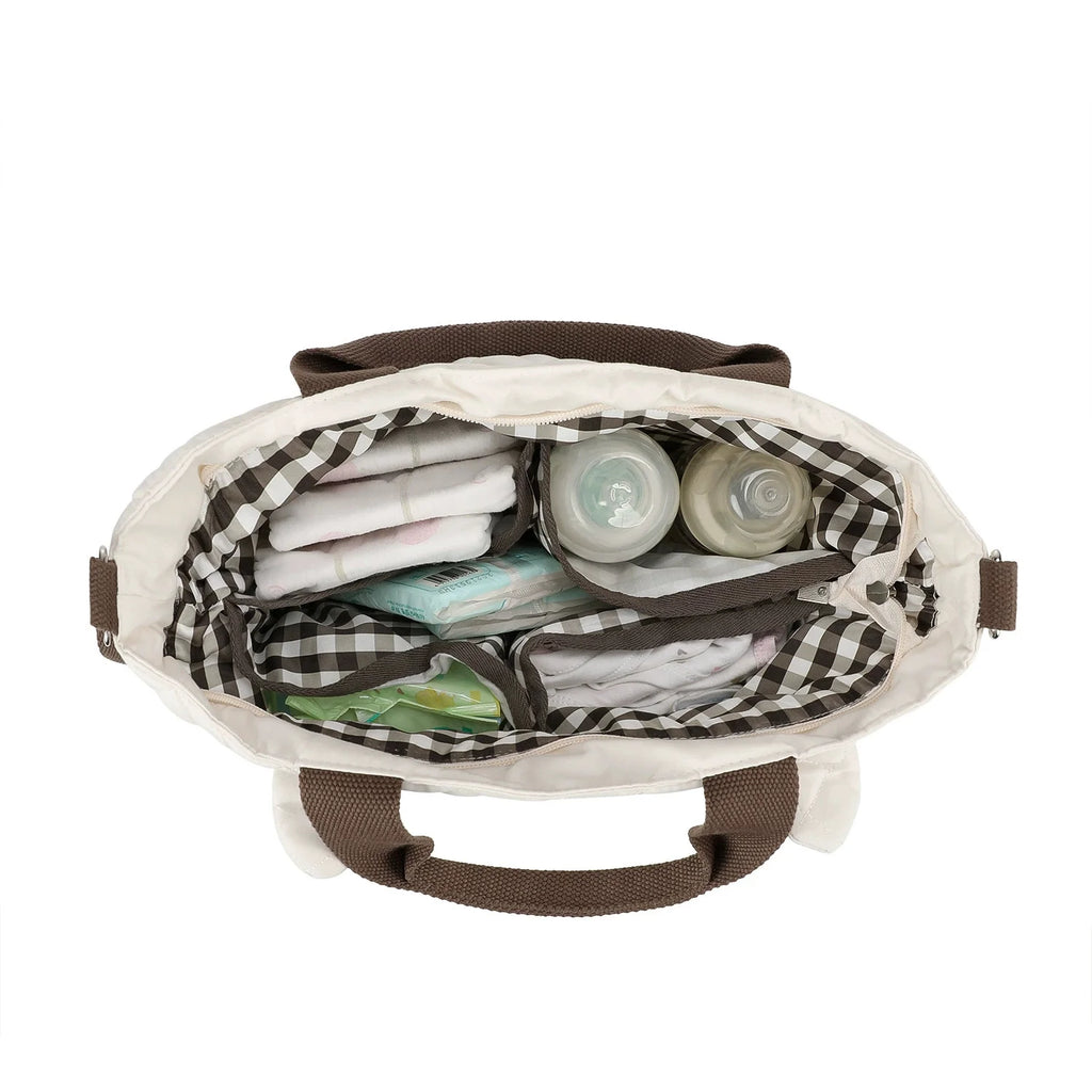 Multiple compartments in Large Capacity Diaper Bag