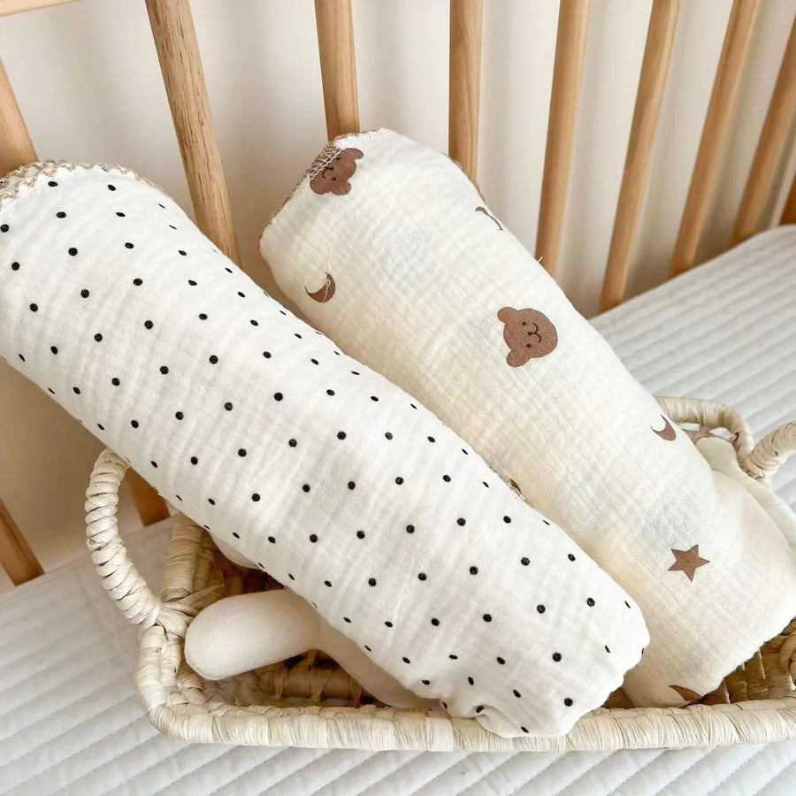Muslin Floral Baby Blanket, product view 4