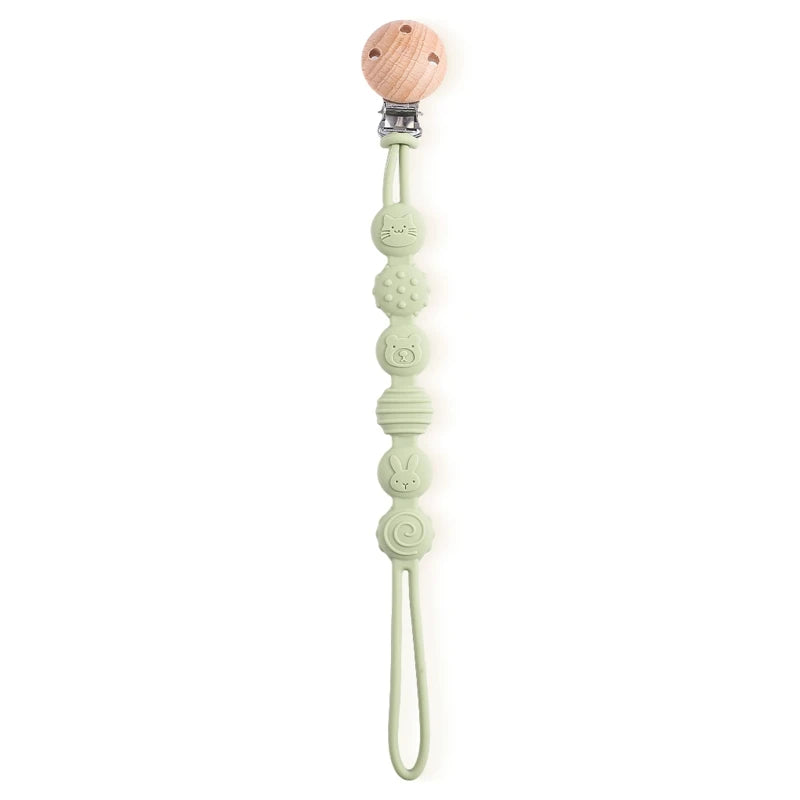 Beech Wood Pacifier Clip
