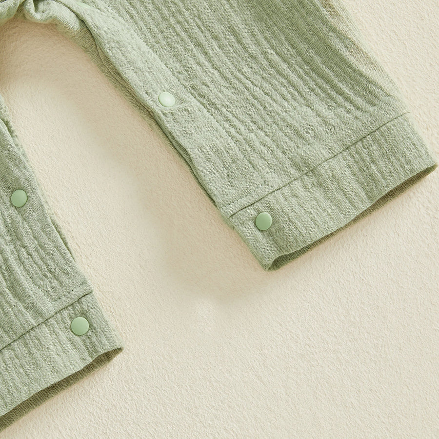 Matin Muslin Long-Sleeve Romper – detail 5