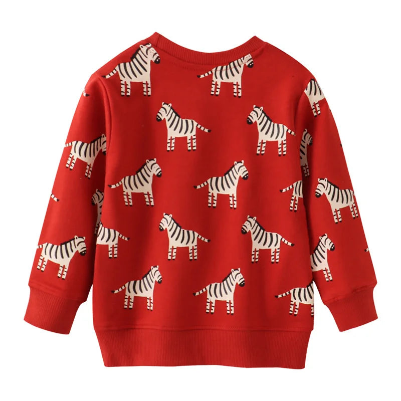 Zèbre Rouge Cotton Sweatshirt, detail 2
