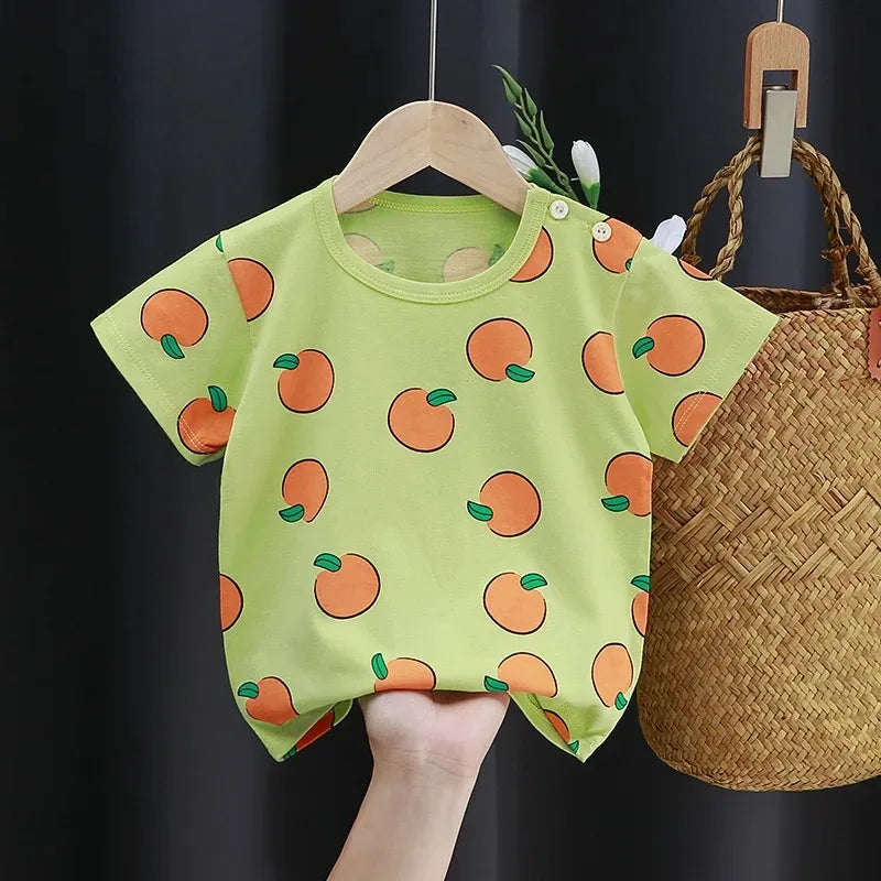 Lucien Peach Garden Cotton T-Shirt