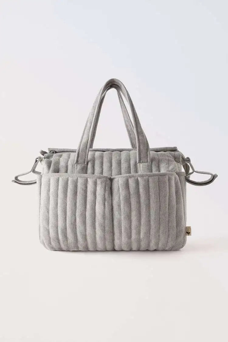 Waterproof Multi-Functional Diaper Bag showcasing zipper closure