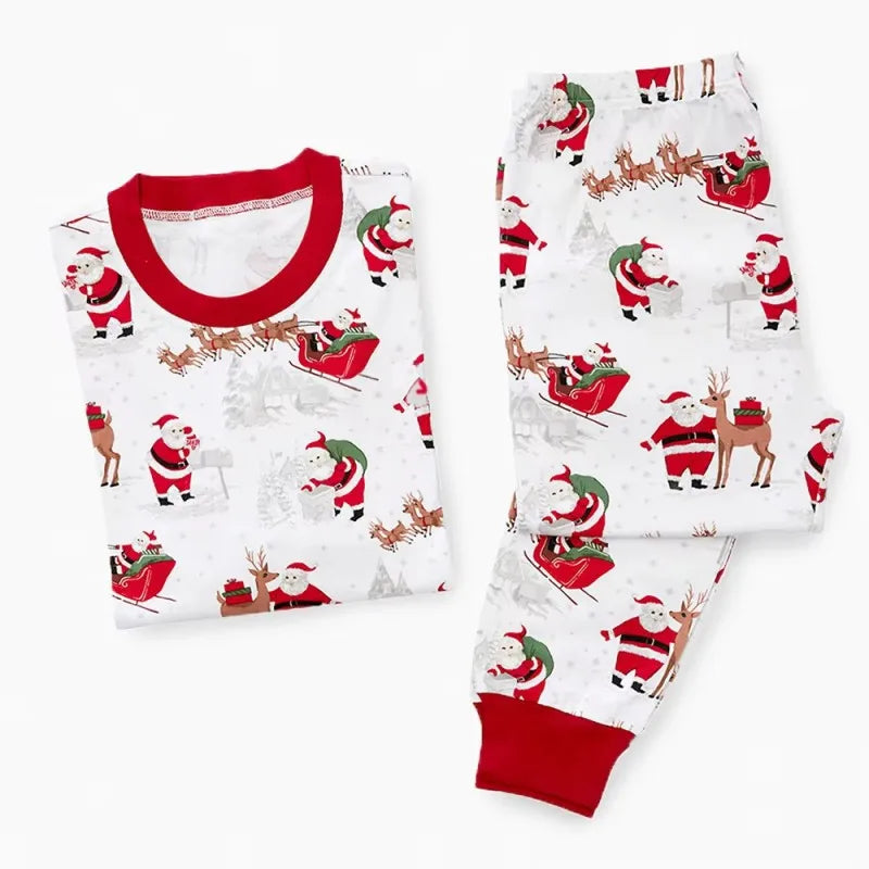 Santa at Home Family Pajamas