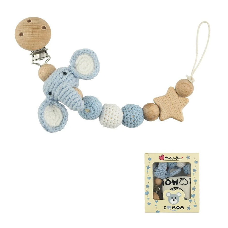Crochet Animal Pacifier Clip, product view 10