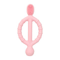 Silicone Baby Teething Ring with textured surface