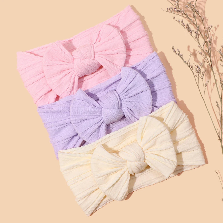 Bow Print Baby Headband Set, product view 6