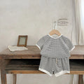 Striped Cotton Baby Pants Set