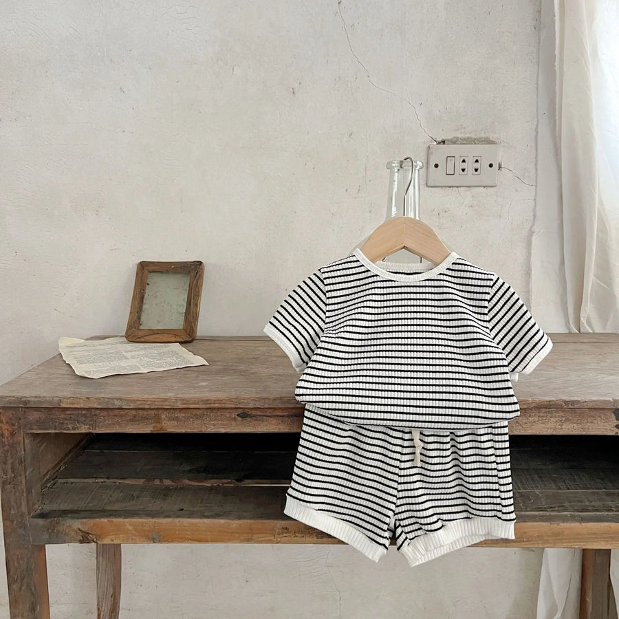 Striped Cotton Baby Pants Set, product view 9