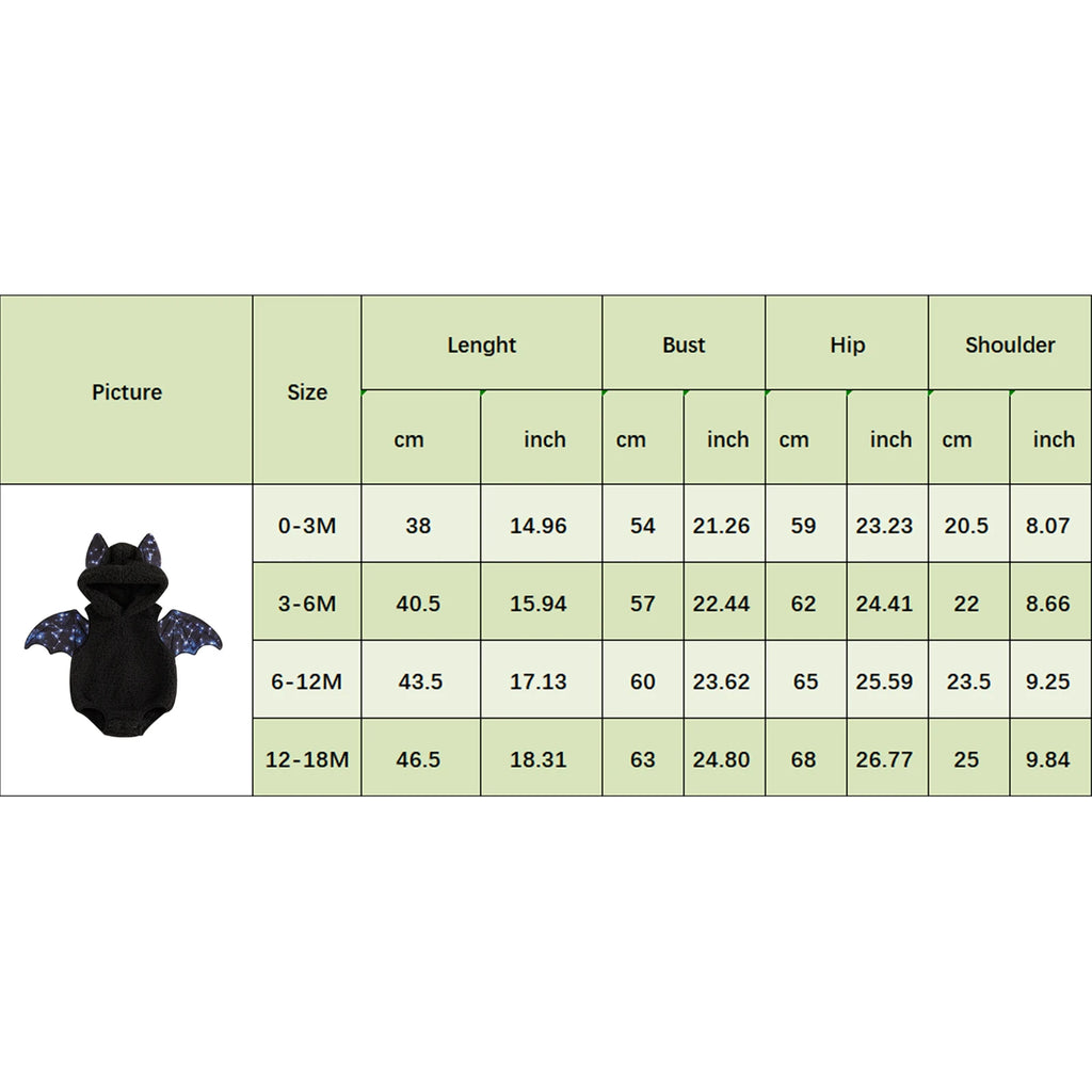 Belle Sylvie Little Bat Hooded Romper Costume