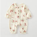 Long Sleeve Printed Baby Romper back view