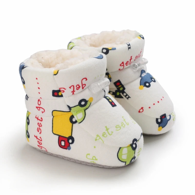 Car Cozy Cartoon baby boots