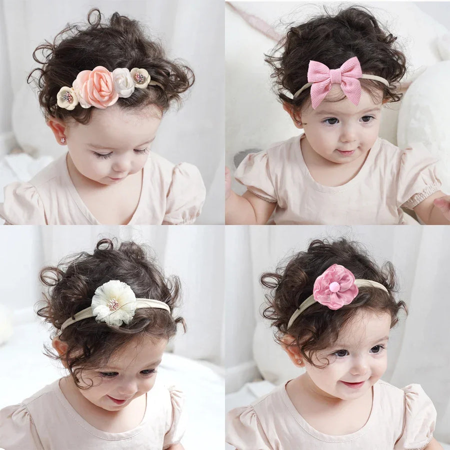 Floral Lace Bow Headband, product view 5