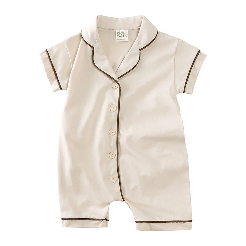 Classic Button Pajama Romper, product view 8