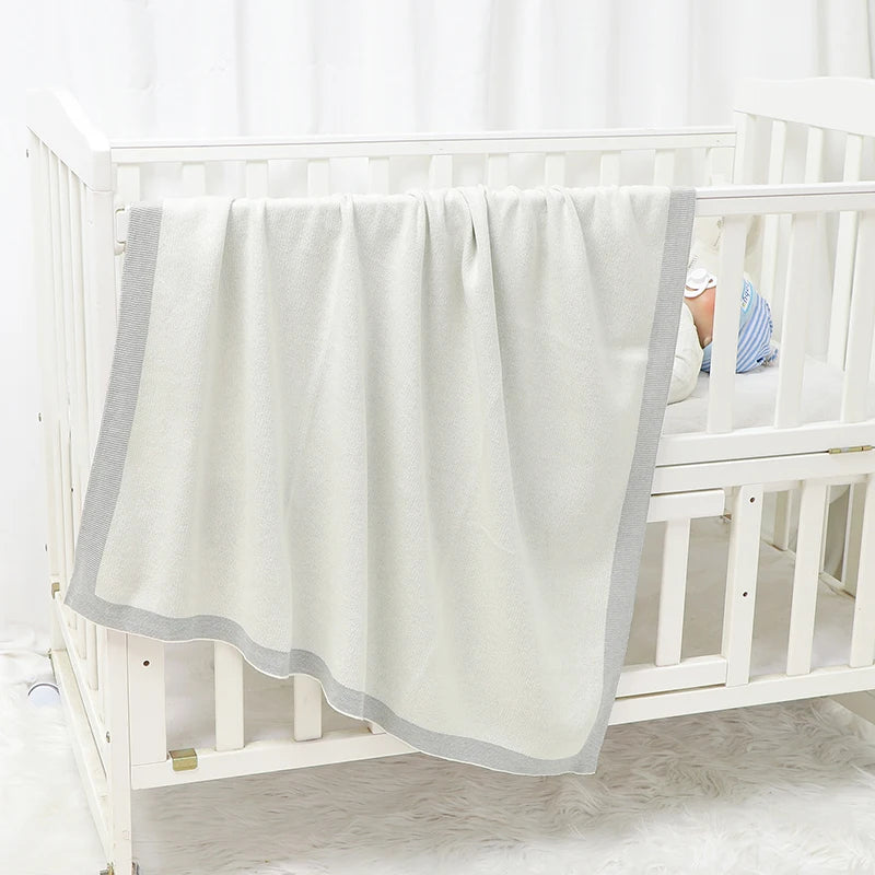Ultra-Soft Cotton Knit Baby Blanket