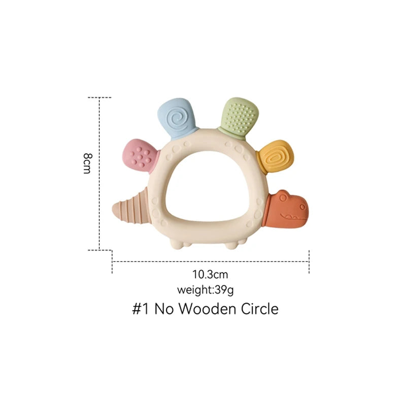 Crab-Shaped Silicone Baby Teether