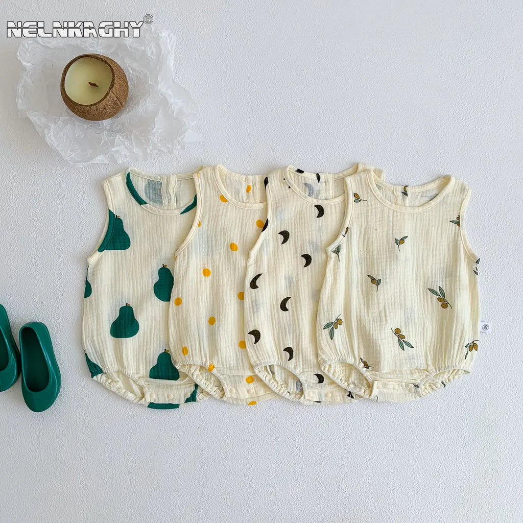 Wrinkle Cloth Sleeveless Bodysuit in multiple colors