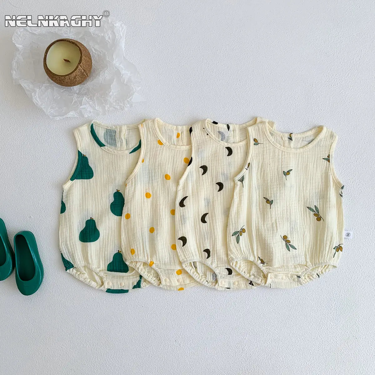 Wrinkle Cloth Sleeveless Bodysuit in multiple colors