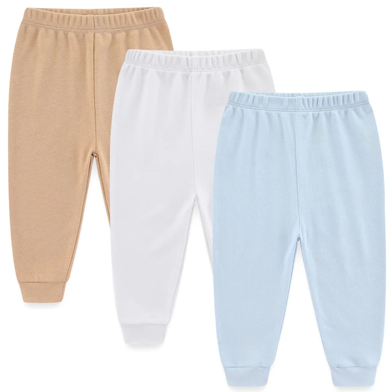 Le Petit Trio Everyday Pants 3-Pack – Oat / Cloud / Sky