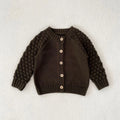 Baby Sweater Cardigan Thick Warm Winter Knit Coat with Long Sleeves
