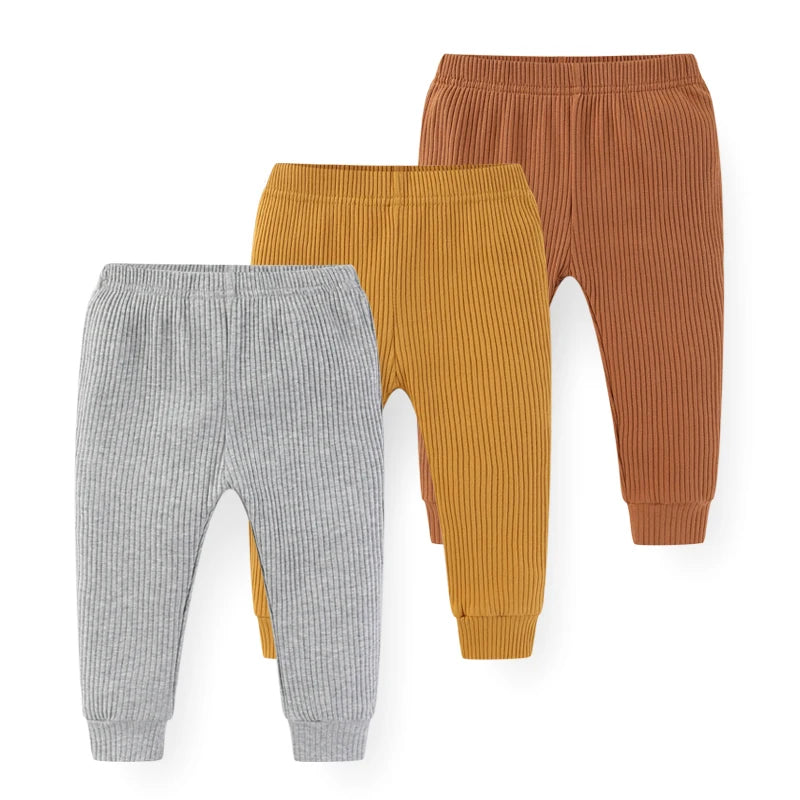 Solid Cotton Baby Pants Set, product view 5